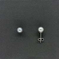 Orecchini Lelune Donna in Oro bianco Perla LLEA 00.65-G